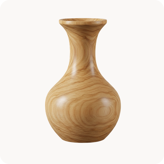 Wooden Vase